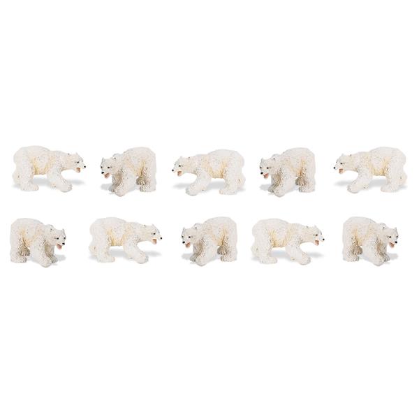 SAF341722  S341722 Good Luck Minis, Isbjørn, 2,5 cm Små figurer, myk plast SAFARI